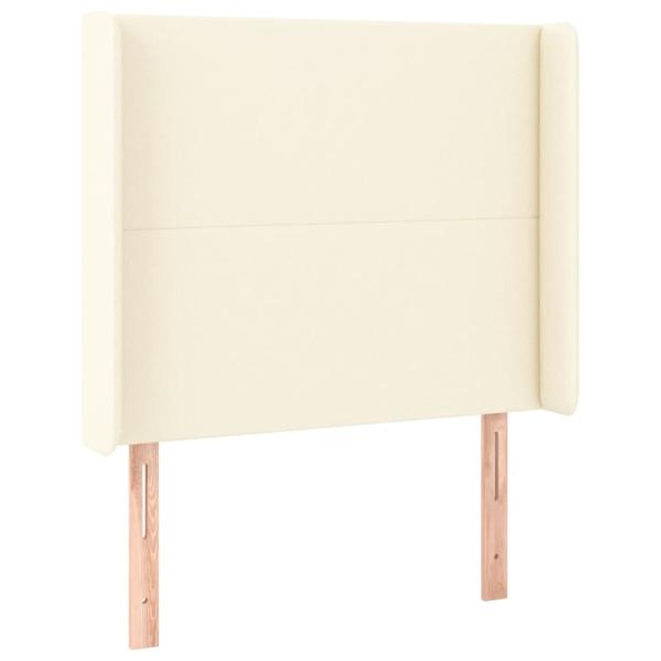 Boxspringbett mit Matratze & LED Creme 100x200 cm Kunstleder