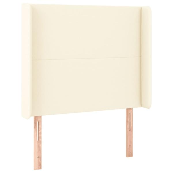 LED Kopfteil Creme 103x16x118/128 cm Kunstleder