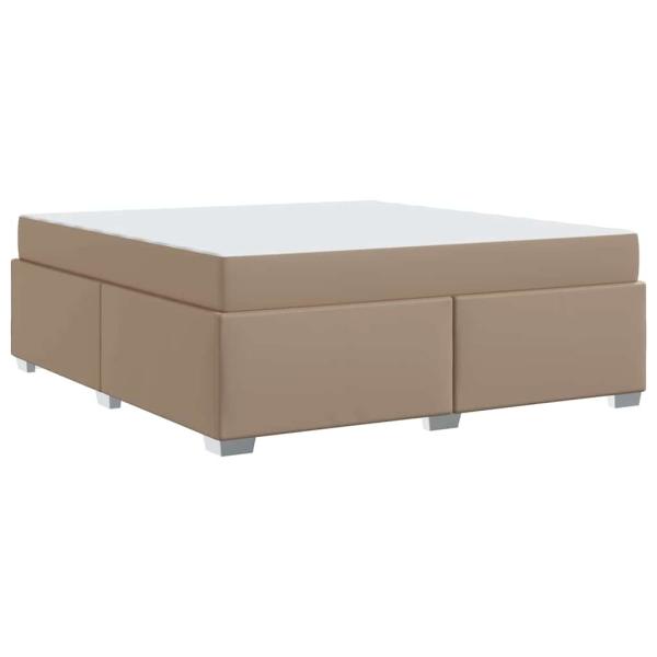 Bettgestell Cappuccino 180 x 200 cm Kunstleder