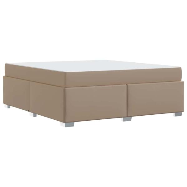 Bettgestell Cappuccino 180 x 200 cm Kunstleder