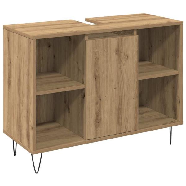 Badezimmermöbel-Set 3 stk. Artisan-Eiche 30 x 30 x 180 cm
