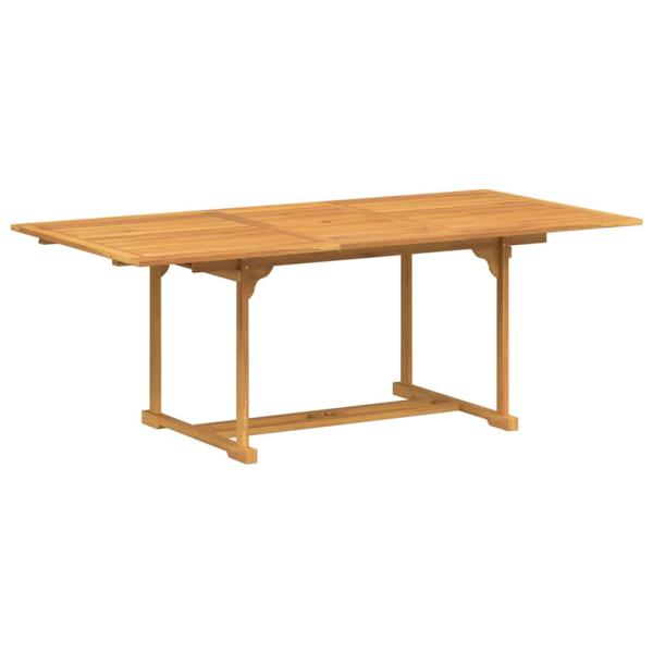 Garten Essgruppe 7 pcs Braun 200 x 100 x 75 cm Teak-Massivholz