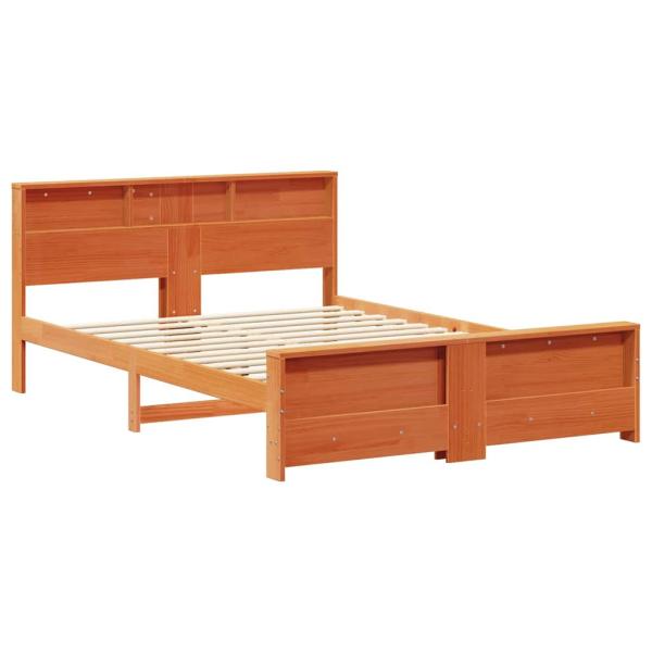 Bettgestell Wachsbraun 150 x 200 cm Massivholz Kiefer