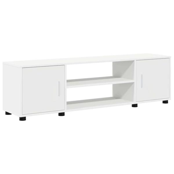 4-teilige TV-Schrank Set Wandmontiert 4 pcs Weiß Holzwerkstoff