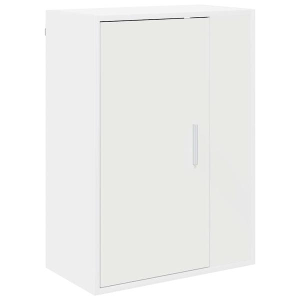 4-teilige TV-Schrank Set Wandmontiert 4 pcs Weiß Holzwerkstoff