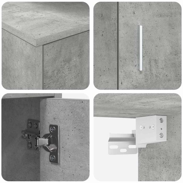 4-teilige TV-Schrank Set 4 pcs Betongrau Holzwerkstoff