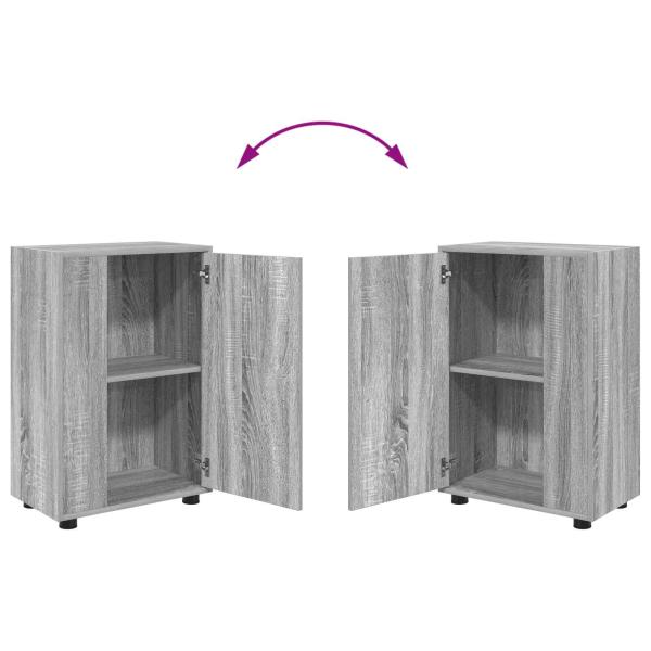 4-teilige TV-Schrank Set 4 pcs Grau Sonoma Holzwerkstoff