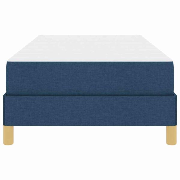 Boxspringbett Blau, Weiß 100 x 200 cm der Schaum