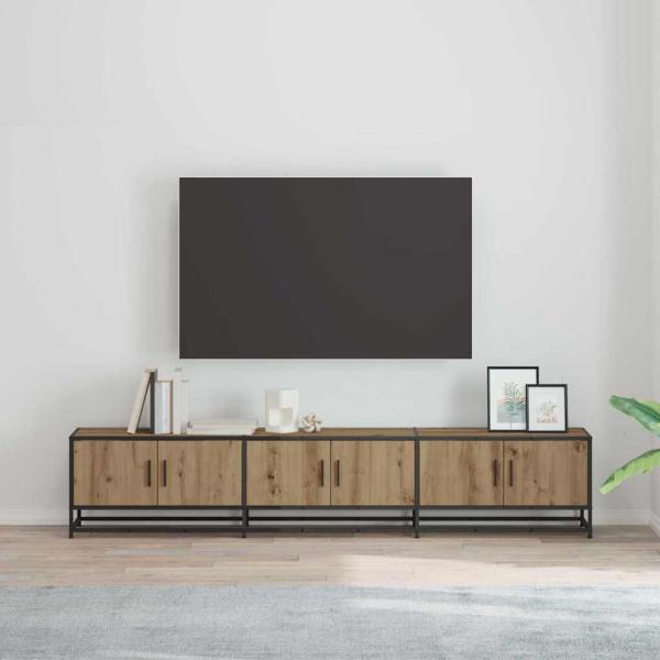 ARDEBO.de - TV-Schränk Eiche handwerklich 210 x 35 x 41 cm Holzwerkstoff