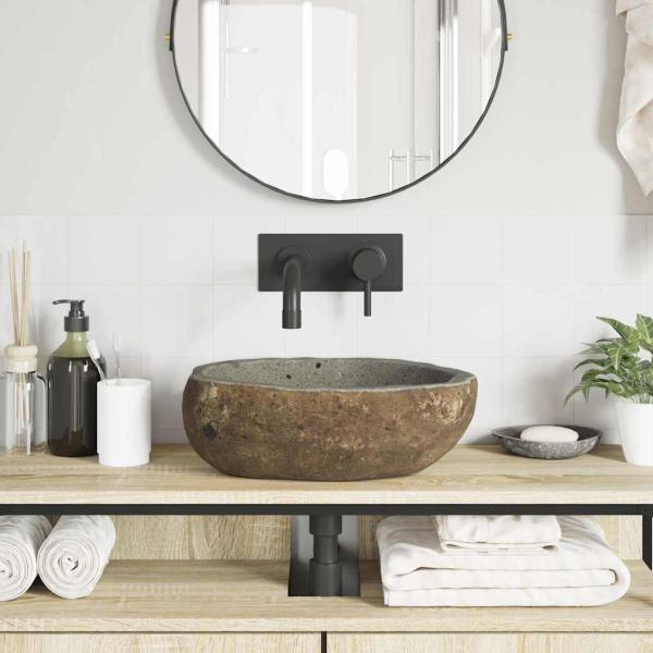 Basin Hellgrau (30-37) x (25-30) x 12 cm Flussstein