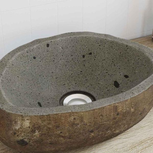 Basin Hellgrau (30-37) x (25-30) x 12 cm Flussstein