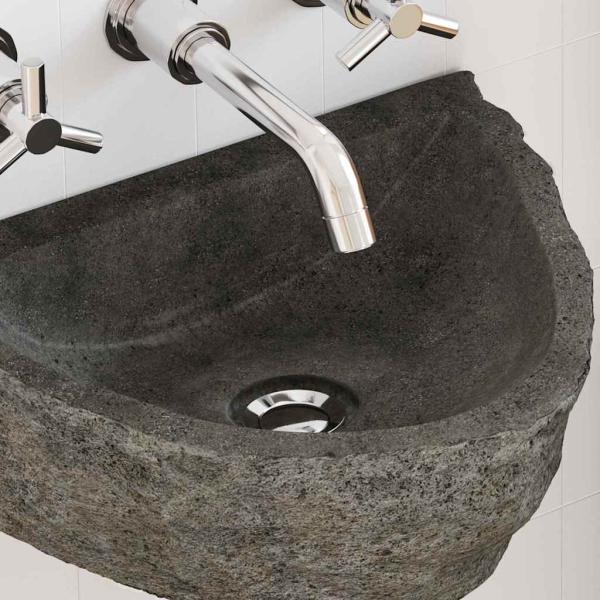 Wandhängendes Waschbecken Grau (30-37) x (25-30) x 12 cm