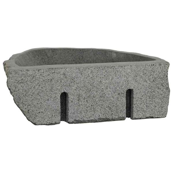 Wandhängendes Waschbecken Grau (30-37) x (25-30) x 12 cm