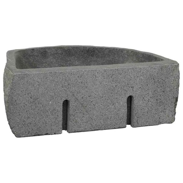Wandhängendes Waschbecken Grau (38-45) x (30-35) x 15 cm