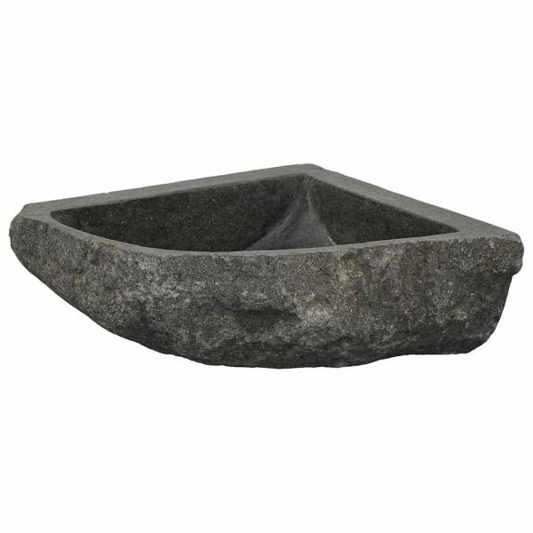 Wandhängende Ecke Waschschüssel Grau (30-37) x (30-37) x 12 cm