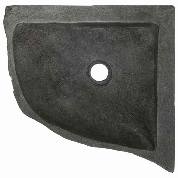 Wandhängende Ecke Waschschüssel Grau (30-37) x (30-37) x 12 cm