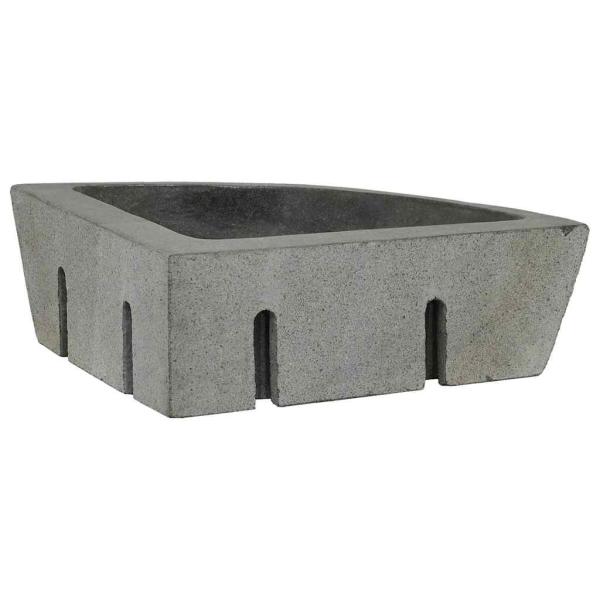 Wandhängende Ecke Waschschüssel Grau (38-45) x (38-45) x 12 cm