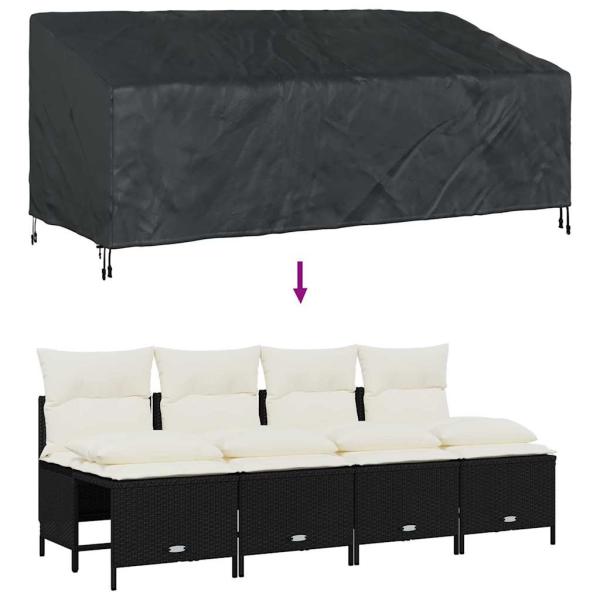 Schutzhülle für Gartenmöbel 220 x 100 x 89 cm 420D Oxford Stoff