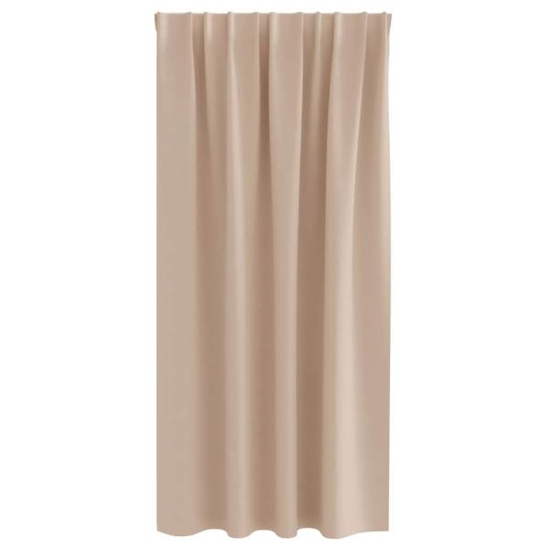 Vorhänge mit Vorhängen 2 pcs Taupe Polyester