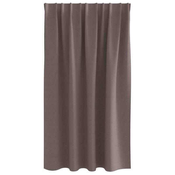 Vorhänge mit Vorhängen 2 pcs Dunkelbraun Polyester