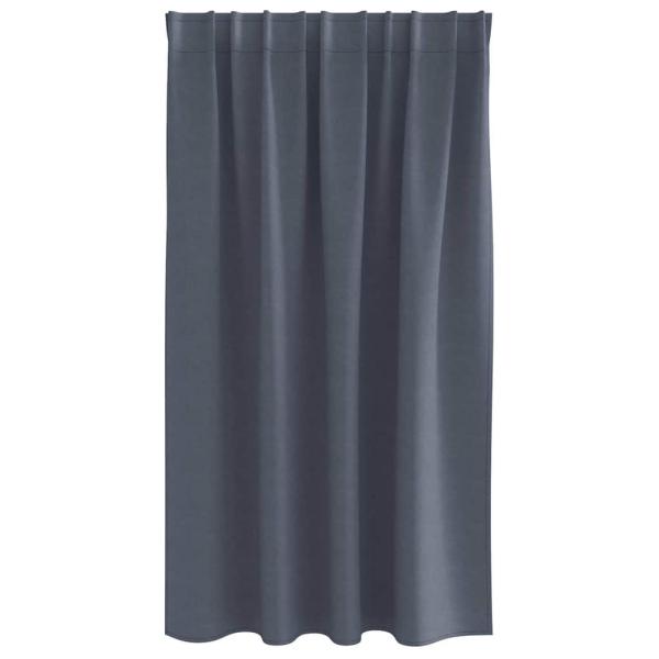 Verdunkelungs-Vorhänge mit Ringen 2 pcs Anthrazit 140 x 140 cm