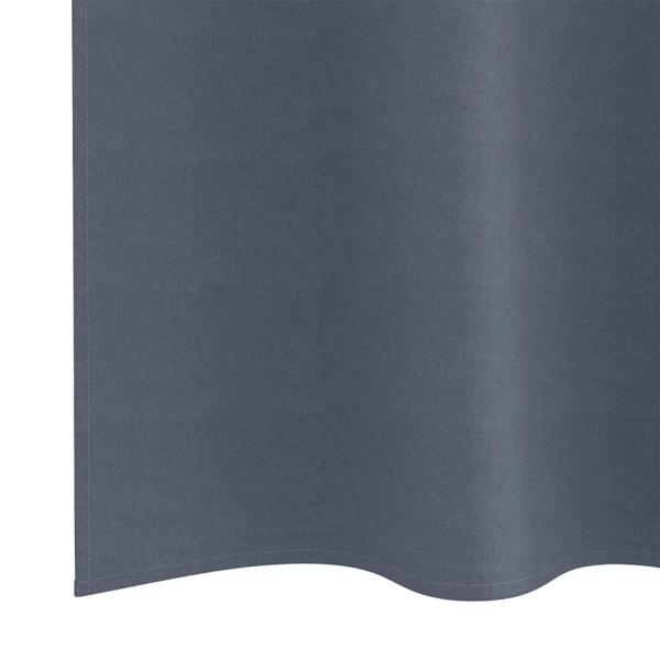 Verdunkelungs-Vorhänge mit Ringen 2 pcs Anthrazit 140 x 140 cm