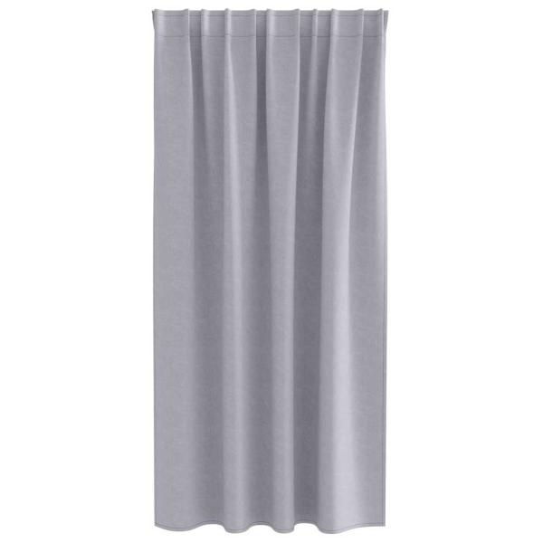 Vorhänge mit Vorhängen 2 pcs Metallgrau Polyester