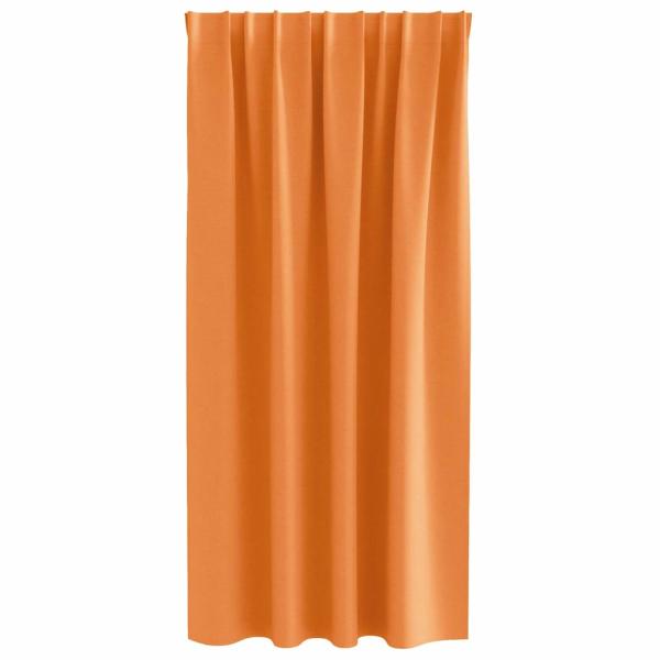 Vorhänge mit Vorhängen 2 pcs Orange Polyester