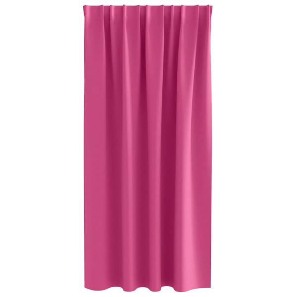 Vorhänge mit Vorhängen 2 pcs Leuchtendes Pink Polyester