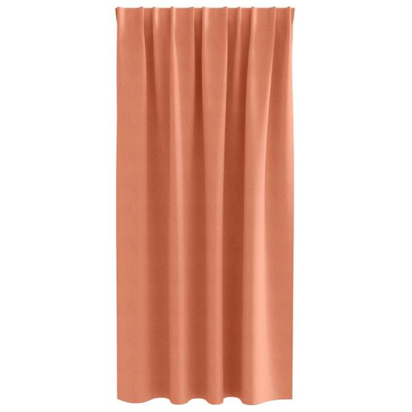 Vorhänge mit Vorhängen 2 pcs Terrakotta Polyester