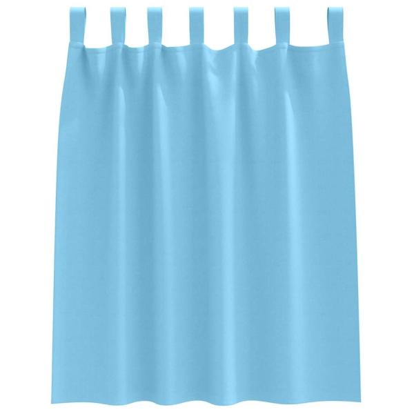 Vorhänge mit Vorhängen 2 pcs Hellblau Polyester