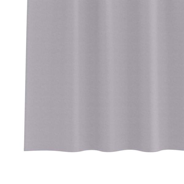Verdunkelungs-Vorhänge mit Ringen 2 Stk. Metallic Grau