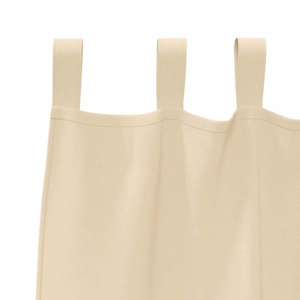 Vorhänge mit Vorhängen 2 pcs Creme Polyester