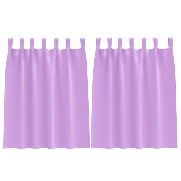 Vorhänge mit Vorhängen 2 pcs Lila Polyester