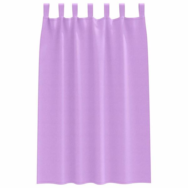 Vorhänge mit Vorhängen 2 pcs Lila Polyester