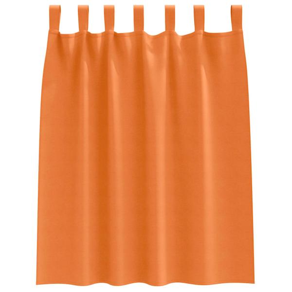 Vorhänge mit Vorhängen 2 pcs Leuchtendes Orange Polyester