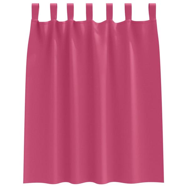 Vorhänge mit Vorhängen 2 pcs Leuchtendes Pink Polyester