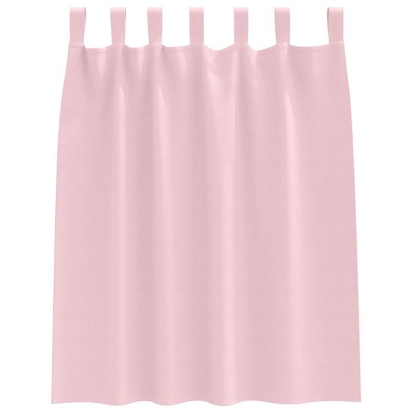 Vorhänge mit Vorhängen 2 pcs Baby Pink Polyester