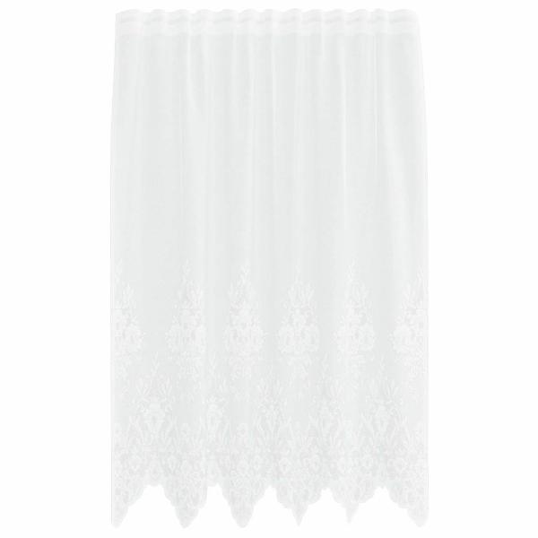 Vorhänge mit Vorhängen Floral Weiß 150 x 180 cm Polyester