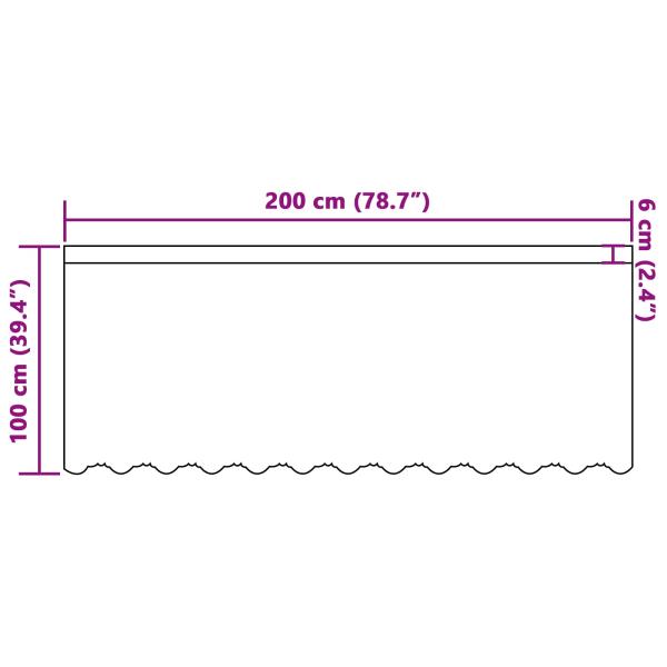 Vorhänge mit Vorhängen Weiß 200 x 100 cm Polyester