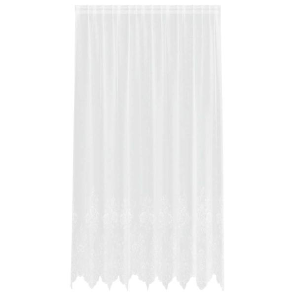 Vorhänge mit Vorhängen Floral Weiß 200 x 200 cm Polyester