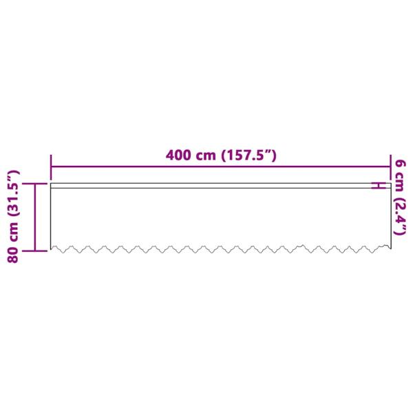 Vorhänge mit Vorhängen Weiß 400 x 80 cm Polyester