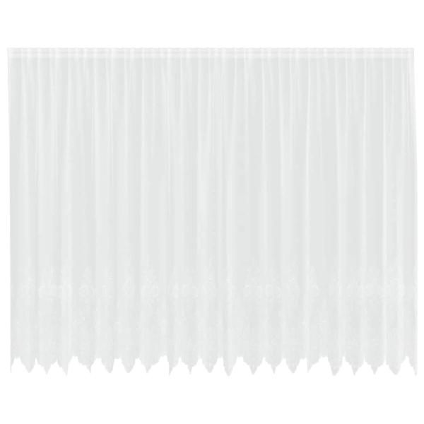 Vorhänge mit Vorhängen Floral Weiß 500 x 220 cm Polyester