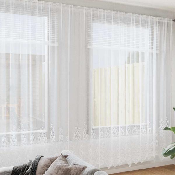 ARDEBO.de - Vorhänge mit Vorhängen Weiß 600 x 260 cm Polyester