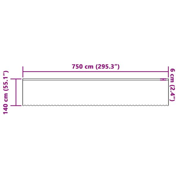 ARDEBO.de - Vorhänge mit Vorhängen Weiß 750 x 140 cm Polyester