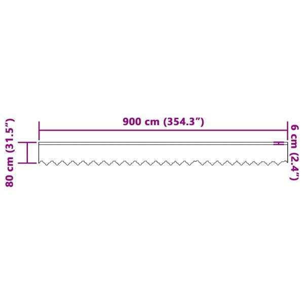 Vorhänge mit Vorhängen Weiß 900 x 80 cm Polyester