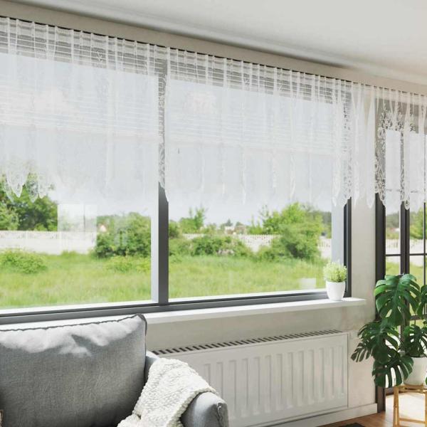 ARDEBO.de - Vorhänge mit Vorhängen Weiß 1200 x 80 cm Polyester