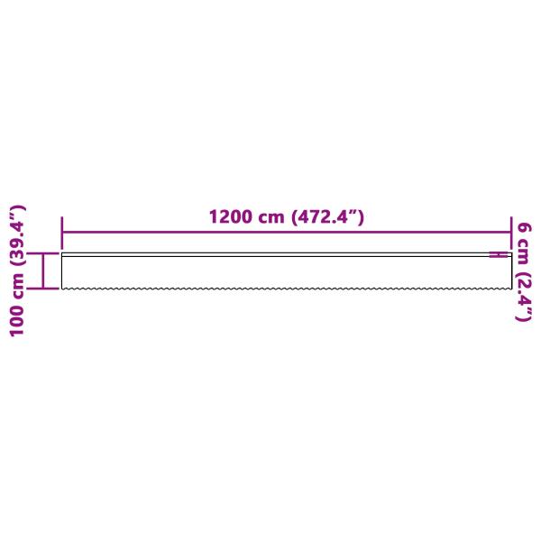 Vorhänge mit Vorhängen Sonstiges Weiß 1200 x 100 cm Polyester