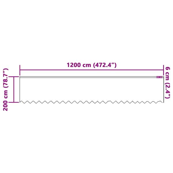 Vorhänge mit Vorhängen Weiß 1200 x 200 cm Polyester