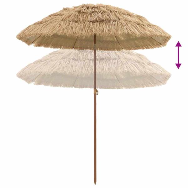 Strandparasol Braun Ø 160 x 196 cm Stahl